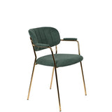 Armchair Jolien Gold/Dark Green