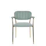 Armchair Jolien Gold/Light Green