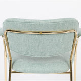 Armchair Jolien Gold/Light Green