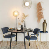 Armchair Jolien Gold/Dark Blue