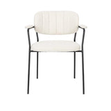 Armchair Jolien Black/Bouclé
