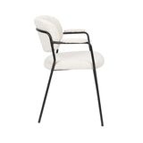 Armchair Jolien Black/Bouclé