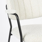 Armchair Jolien Black/Bouclé