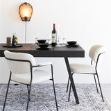 Armchair Jolien Black/Bouclé