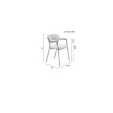 Armchair Jolien Black/Bouclé