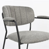 Armchair Jolien Black/Grey Fr