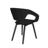 Armchair Flexback Boucle Black