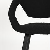 Armchair Flexback Boucle Black