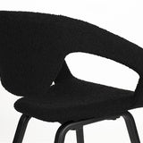 Armchair Flexback Boucle Black