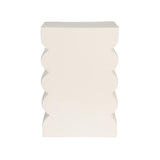 Stool Curves Shiny Beige