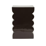 Stool Curves Shiny Brown