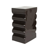 Stool Curves Shiny Brown