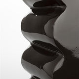 Stool Curves Shiny Brown