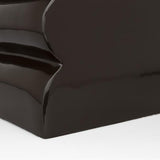 Stool Curves Shiny Brown