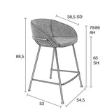 Counter Stool Feston Fab Grey