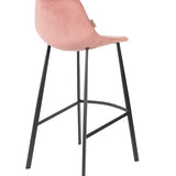 Barstool Franky Velvet Old Pink