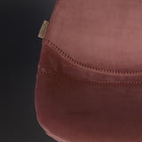 Barstool Franky Velvet Old Pink