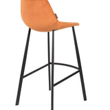 Barstool Franky Velvet Orange