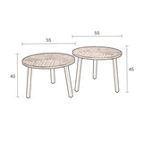 Coffee Table Mundu Set Of 2