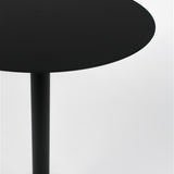 Side Table Snow Black Round S
