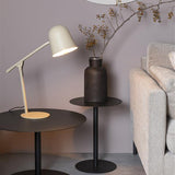 Side Table Snow Black Round S