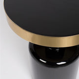 Side Table Glam Black