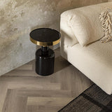 Side Table Glam Black