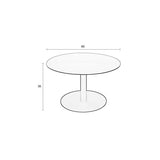 Coffee Table Snow Brushed Brass