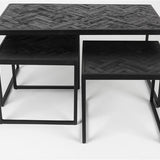 Coffee Table Parker Set Of 3 Black