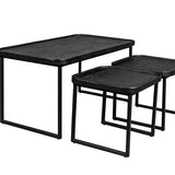 Coffee Table Winston Set Of 3 Black
