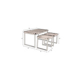 Coffee Table Winston Set Of 3 Black