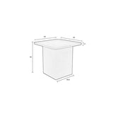 Side Table Sverre Square Blue