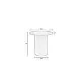 Side Table Sverre Round Green