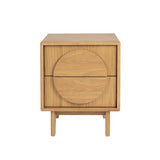 Side Table / Bedstand Groove Natural Oak