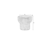Side Table Noble Pill Oval