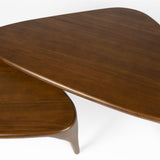 Coffee Table Isla Set of 2 Walnut