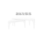 Coffee Table Isla Set of 2 Walnut