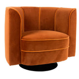 Lounge Chair Flower Orange