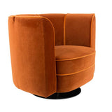 Lounge Chair Flower Orange