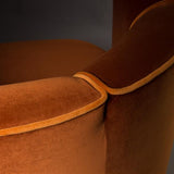 Lounge Chair Flower Orange