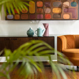 Lounge Chair Flower Orange