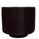 Lounge Chair Flower Black