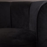Lounge Chair Flower Black