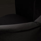 Lounge Chair Flower Black