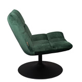 Lounge Chair Bar Velvet Green