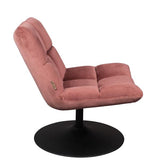 Lounge Chair Bar Velvet Old Pink