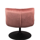 Lounge Chair Bar Velvet Old Pink