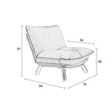 Lounge Chair Lazy Sack Light Grey