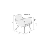 Lounge Chair Bon Velvet Gold