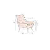 Lounge Chair Glodis Nero